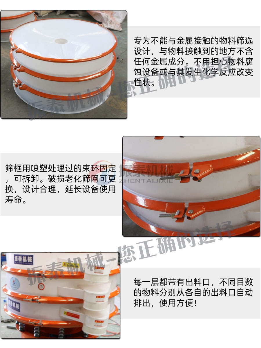 碳酸鈉PP塑料振動(dòng)篩細(xì)節(jié)
