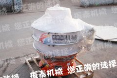 安徽阜陽(yáng)800型聚丙烯塑料振動(dòng)篩已發(fā)貨，請(qǐng)鄭經(jīng)理注意查收！